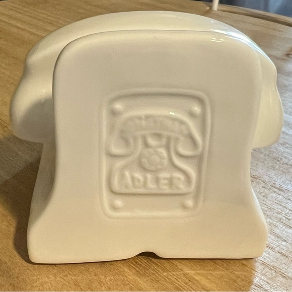 Jonathan Adler Smartphone Docking Station Porcelain High-Gloss White Finish - Picture 5 of 9